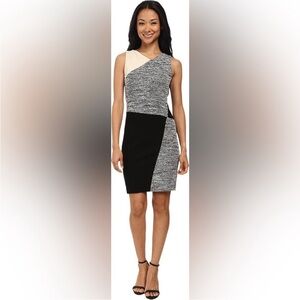 DKNYC Elegant Color Block Sleeveless Sheath Dress. 22W. NWT. $140!